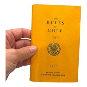 1967 The Rules of Golf United States Golf Association Booklet 25c Edition